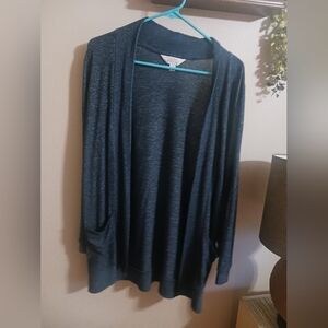 Market & Spruce Navy Cardigan Size Medium